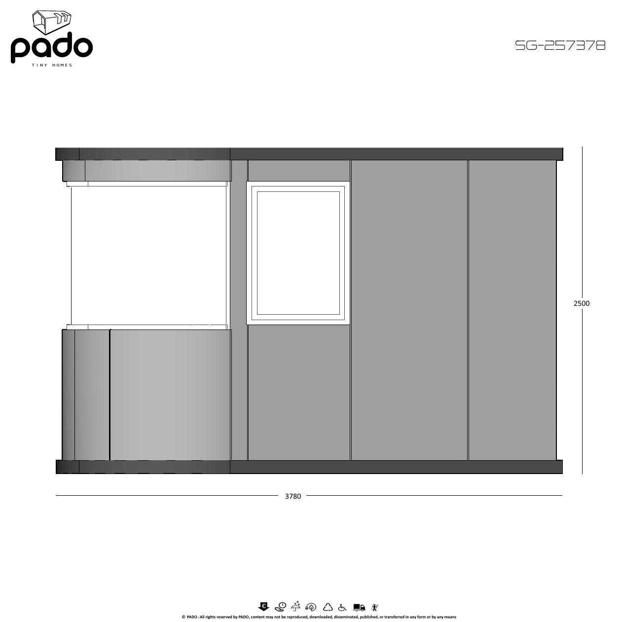 Προκατασκευασμένο Φυλάκιο SG-257378 PADO
