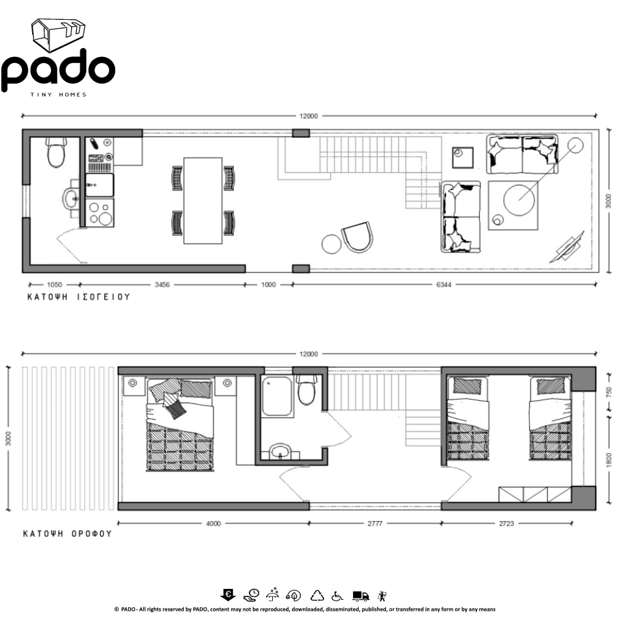 Προκατασκευασμένη κατοικία Μ-30120d PADO