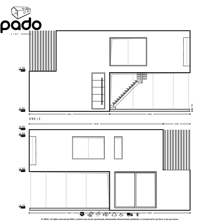 Προκατασκευασμένη κατοικία Μ-30120d PADO
